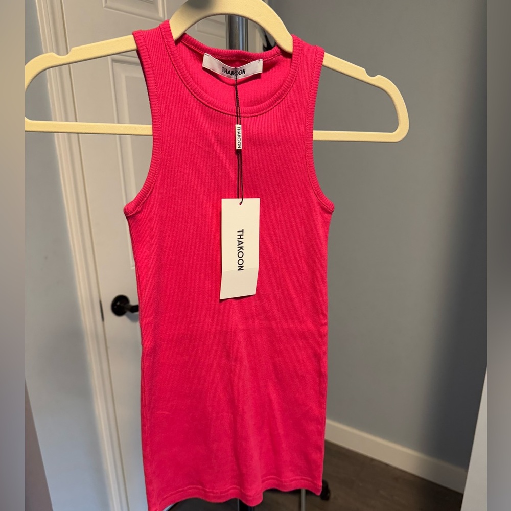 Thakoon Crewneck Tank NWT Sz XS Hot Pink